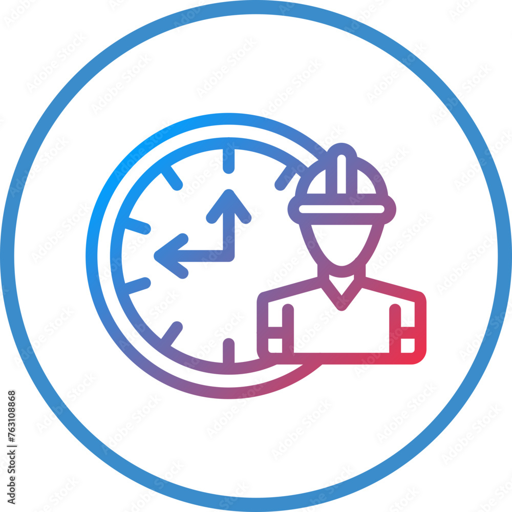 Working Hours Icon Style Working Hours Icon Style