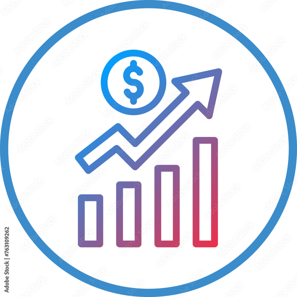 Business Growth Icon Style Business Growth Icon Style
