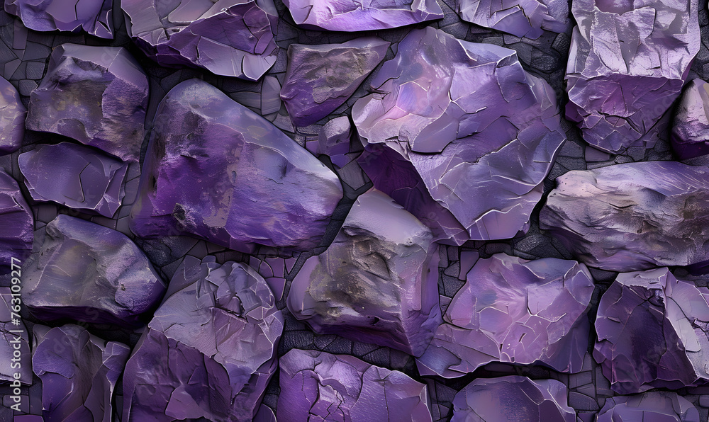 purple plain stone background, Generative AI 