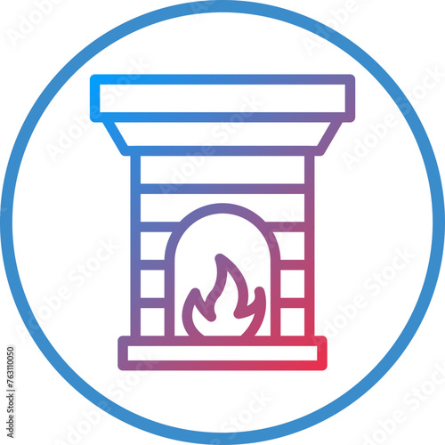 Fireplace Icon Style