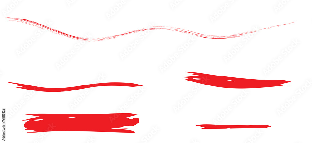 Set of black paint, ink brush strokes. Set of black paint, ink brush strokes.