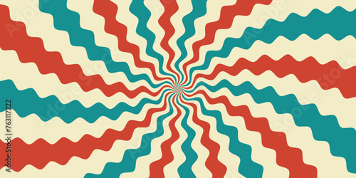 seamless chevron pattern with stripes retro style color background