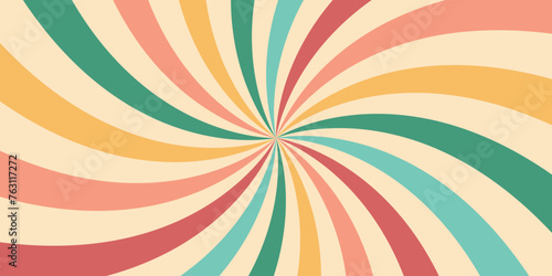 abstract background with circles retro style colorful background