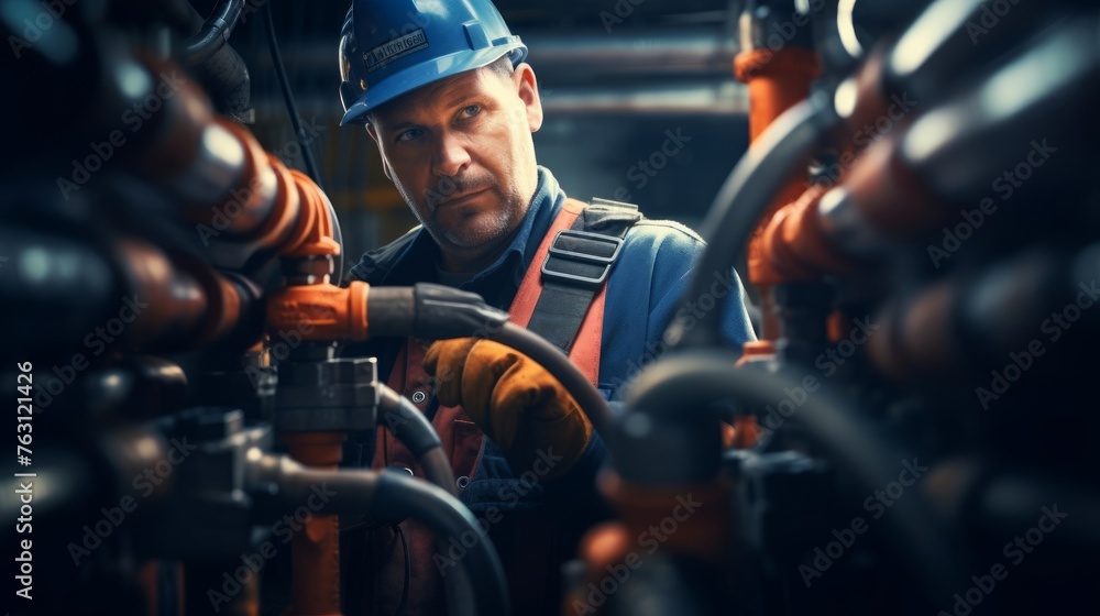 Plumbing precision determined worker pipe network