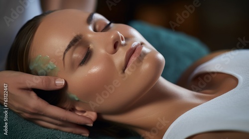 Revitalizing facial by masseuse soothing hues skincare