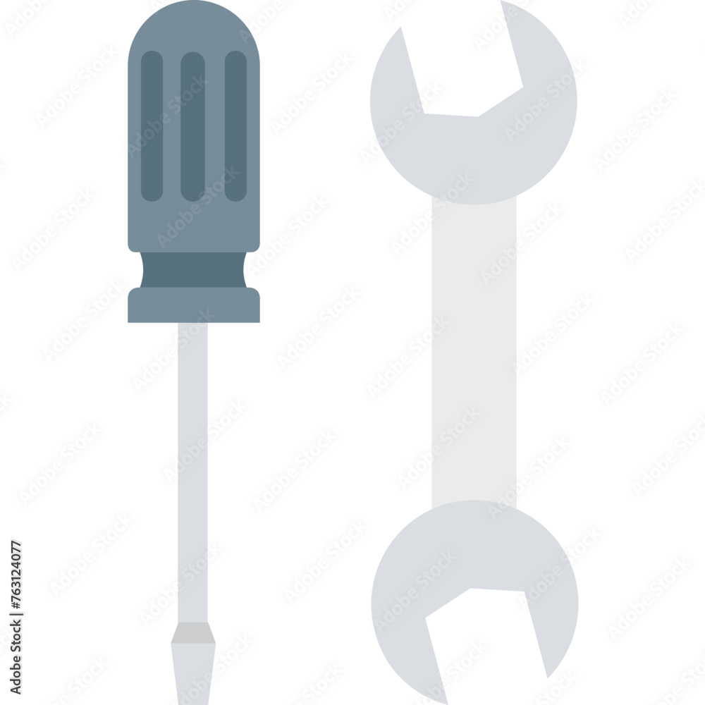 Screwdriver And Spanner icon which can easily edit and modify Screwdriver And Spanner icon which can easily edit and modify