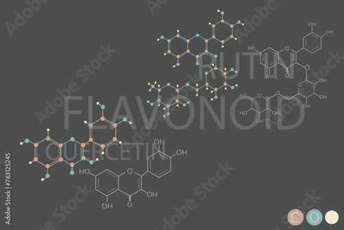 flavonoid molecular skeletal chemical formula