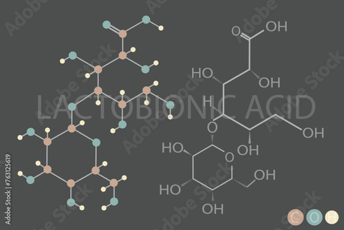 lactobionic acid molecular skeletal chemical formula