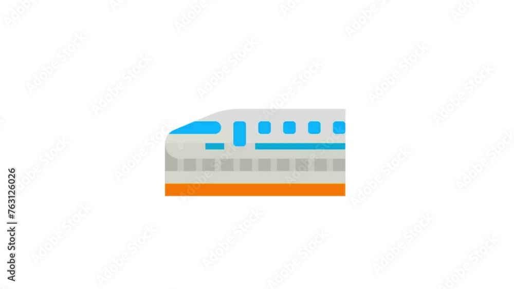 simple railroad crossing train animation. train icon animation. Cartoon Train Animation simple railroad crossing train animation. train icon animation. Cartoon Train Animation