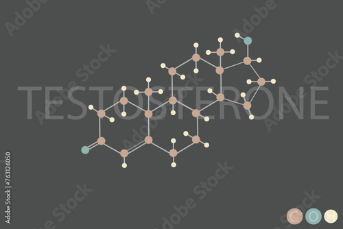testosterone molecular skeletal chemical formula