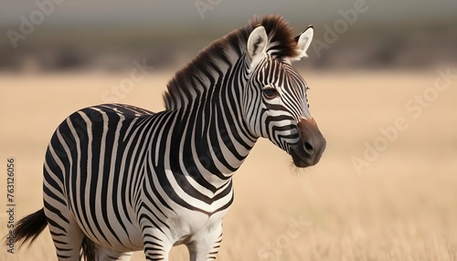 A Zebra With Its Mane Flowing In The Breeze Upscaled © Atika