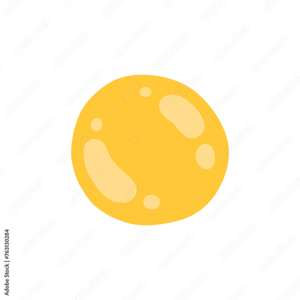 Fototapeta premium Egg Fried Cartoon illustration Breakfast Egg Cartoon Egg Fried Isolated illustration