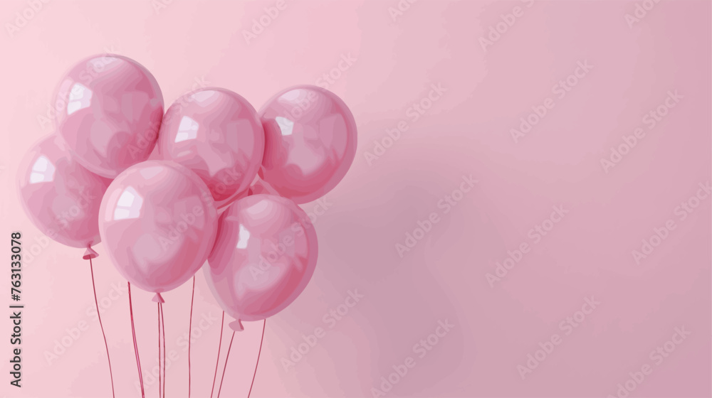 pink balloons with a white cross on the top
