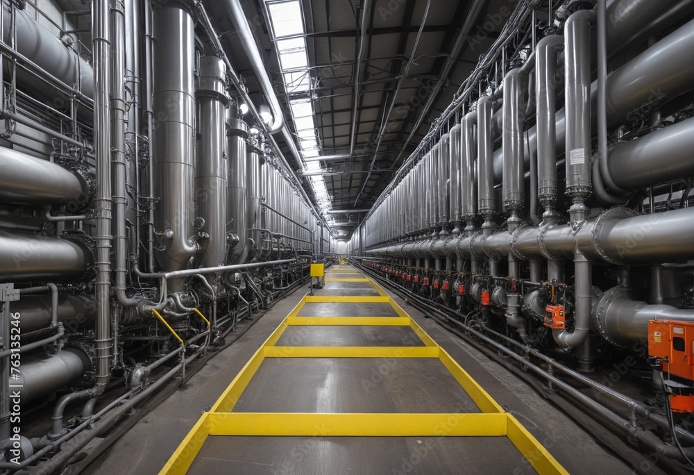 Pipeline, storage tanks and pipe rack of petroleum, chemical, hydrogen or ammonia industrial plant Pipeline, storage tanks and pipe rack of petroleum, chemical, hydrogen or ammonia industrial plant