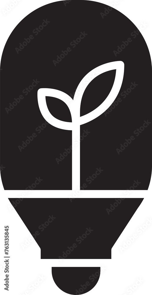 Ecology Lightbulb Icon Ecology Lightbulb Icon