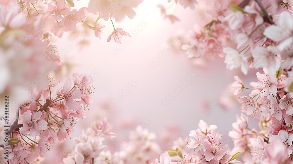 Framework for photo or congratulation with flowers Framework for photo or congratulation with flowers