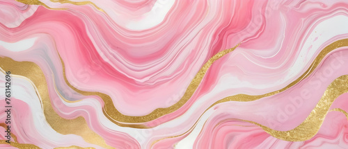 Pink background texture pattern marble gold watercolor abstract wallpaper