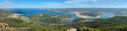 panoramic landscape, view from Miranda viewpoint, Ortigueira y Cariño, Galicia, Spain