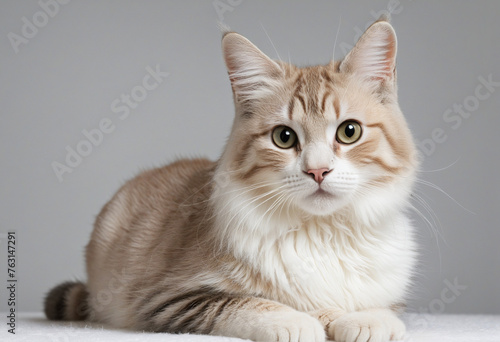 Beautiful cat isolated on a white © Random_Mentalist