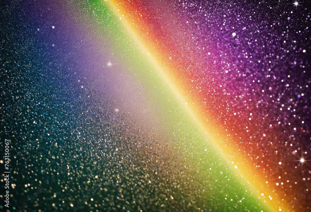 Prismatic Light Rainbow Overlay Sunshine Glitter Background