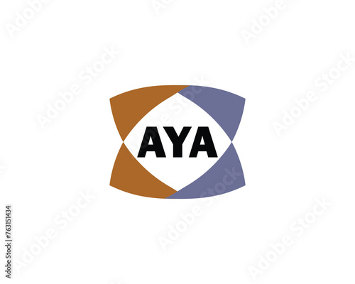 AYA Logo design vector template