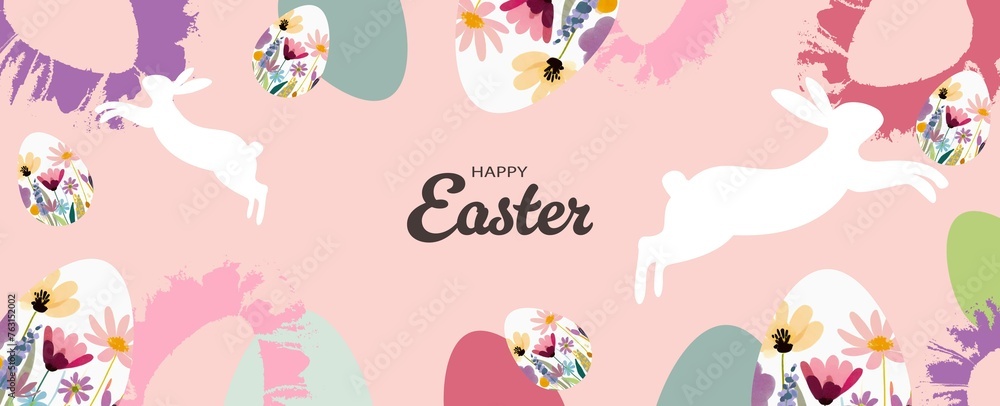  Trendy  Easter illustration. stock illustration