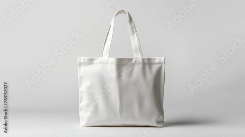 Mockup Canvas tote bag with copy space for branding and advertising. eco and recycle. Generative AI