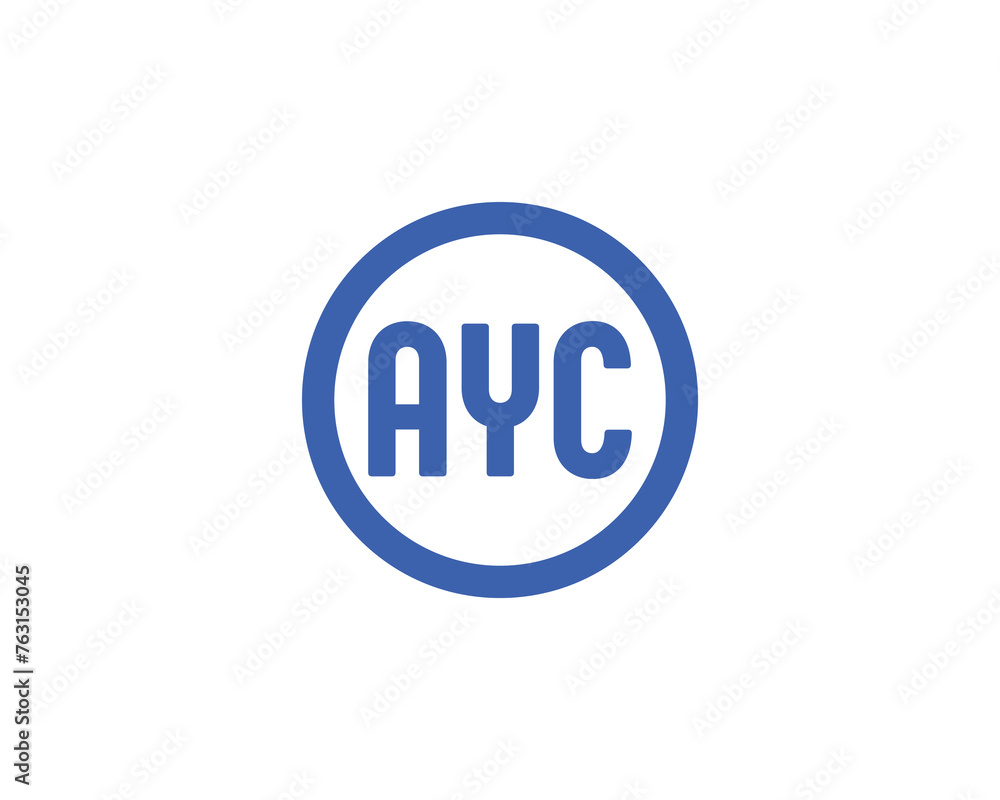 AYC logo design vector template AYC logo design vector template
