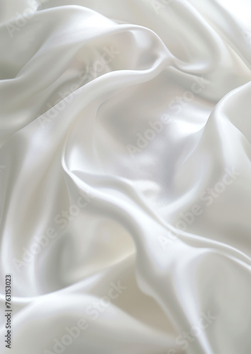 A white fabric with a pattern that is not visible