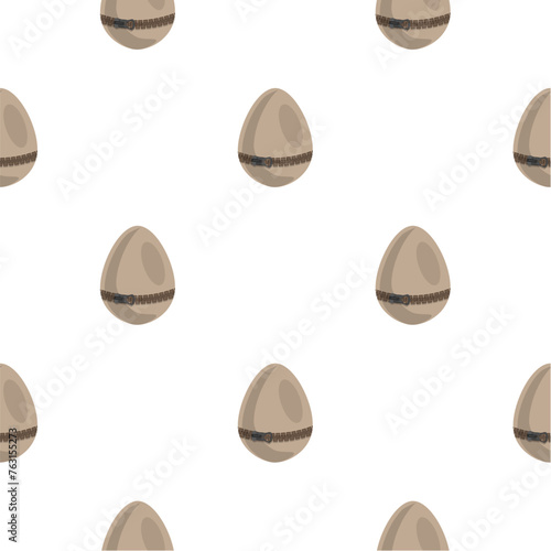 Illustration on theme seamless celebration holiday Easter with hunt colorful bright eggs