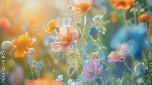 Dreamy spring background wallpaper.