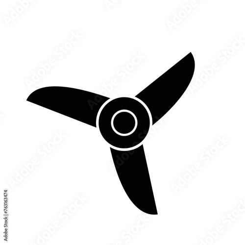 Propeller icon vector set. Screw illustration sign. Blade symbol or logo.