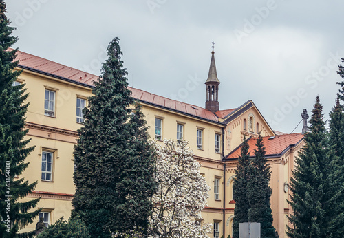 Nursing home care and chapel in Frydlant nad Ostravici city, Czech Republic photo