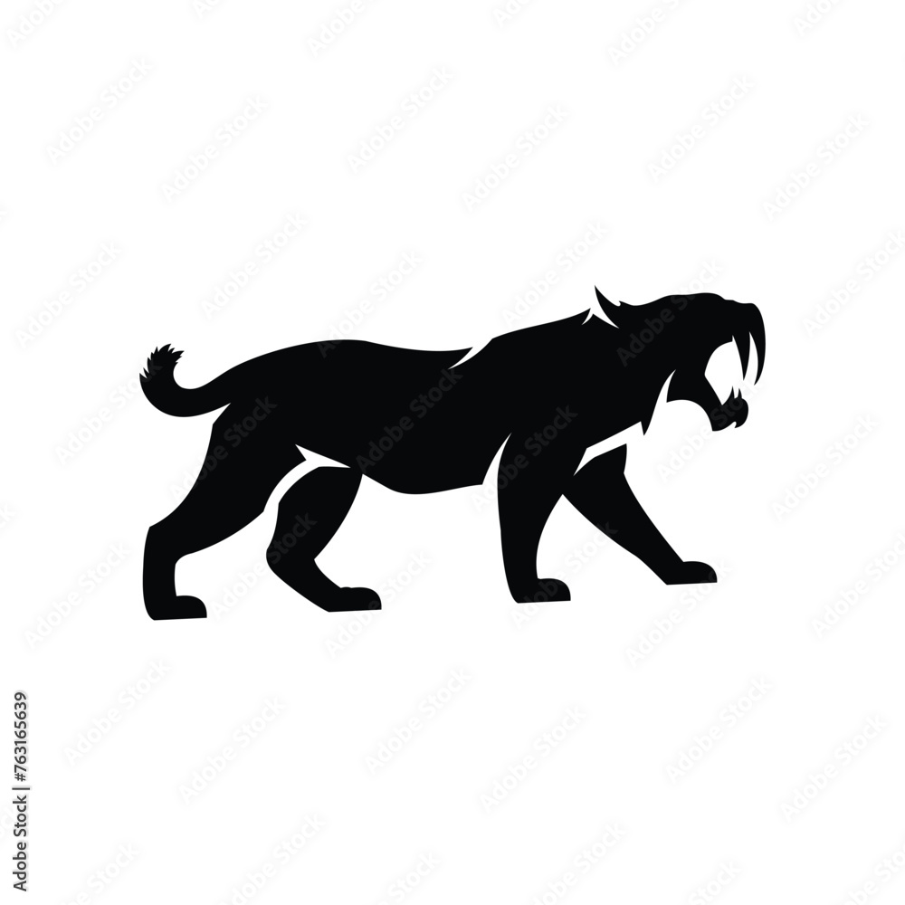 black panther logo design template