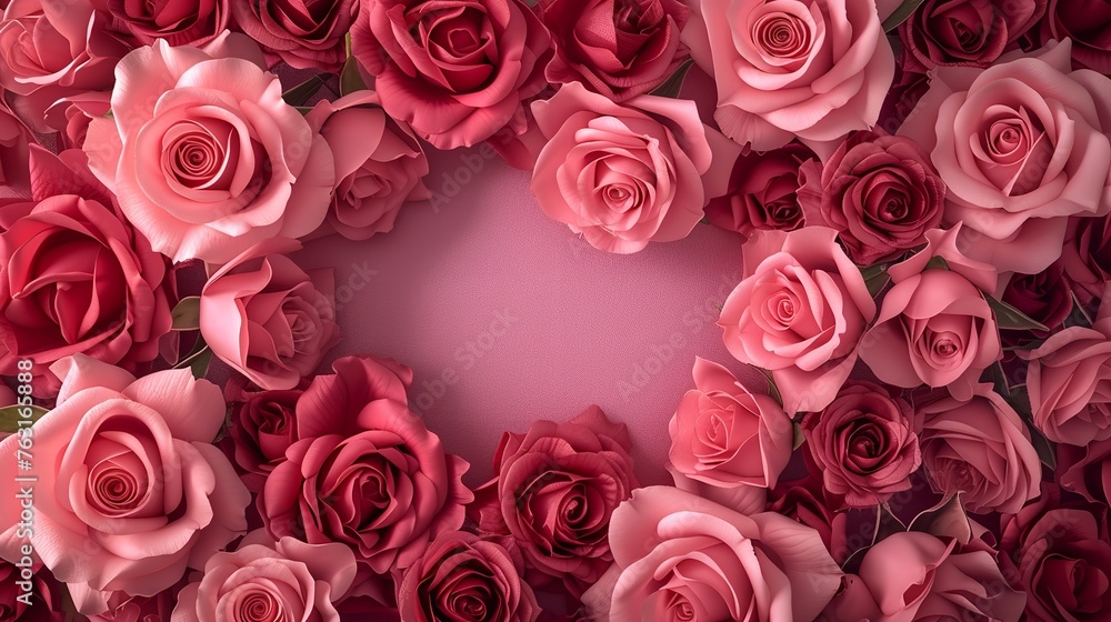 Obraz premium Rose flower background valentine's day, happy mother's day, women's day, happy father's day, happy weeding, happy anniversary, mother's day, father, s day card