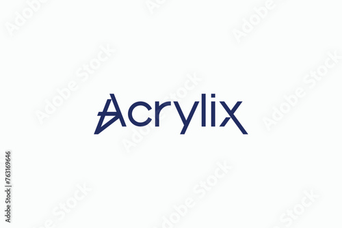 acrylix letter mark logo design template