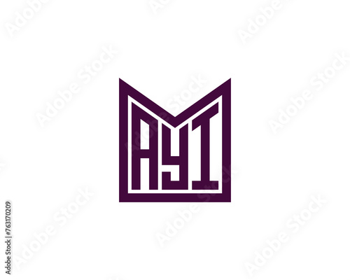 AYI logo design vector template