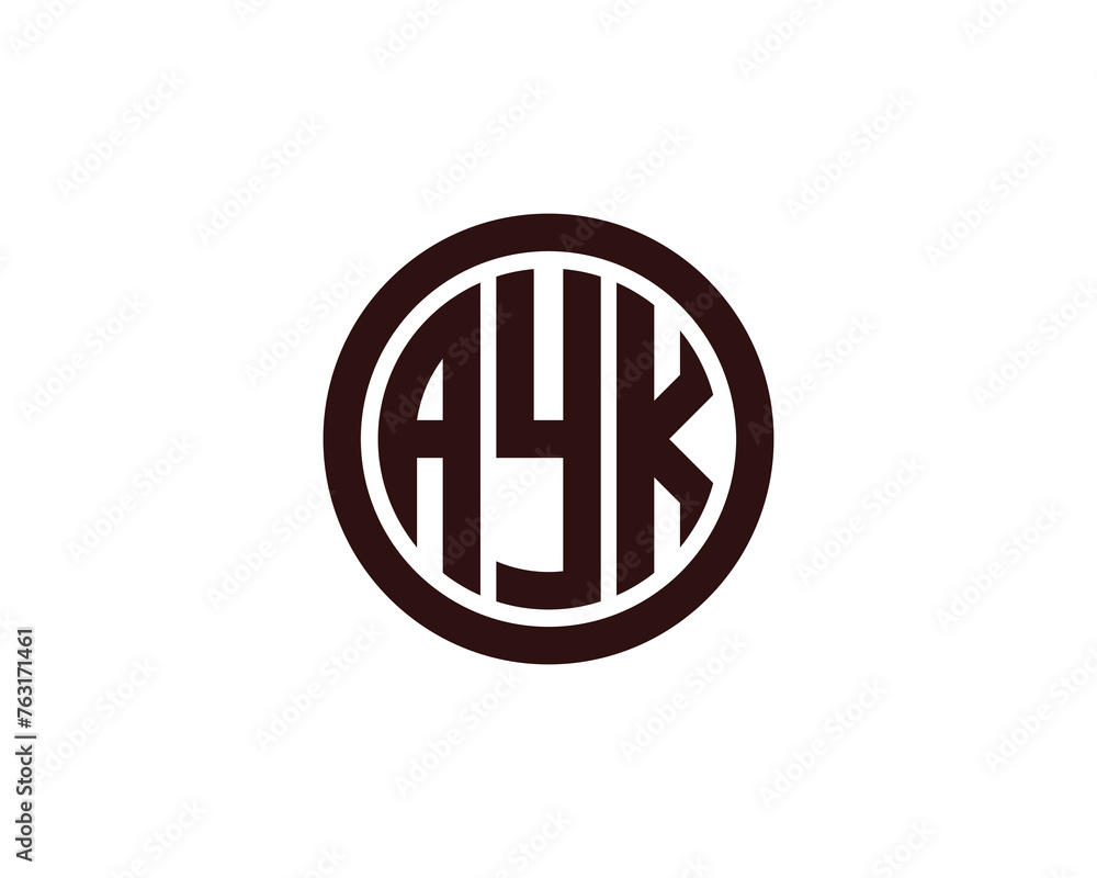 AYK Logo design vector template AYK Logo design vector template