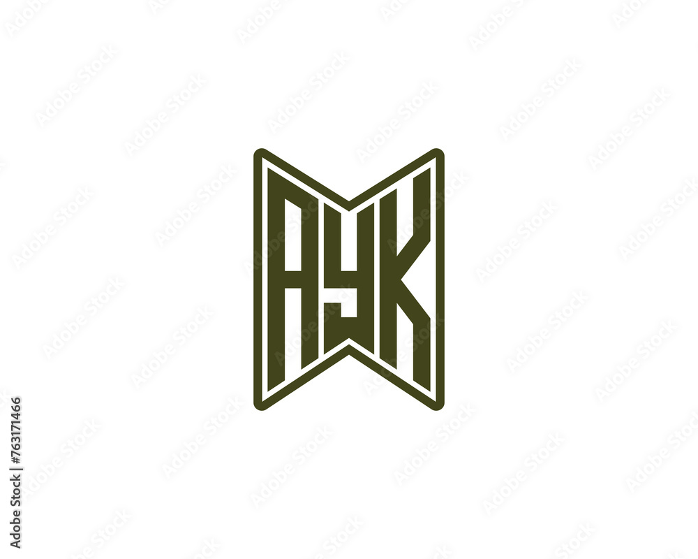 AYK Logo design vector template AYK Logo design vector template