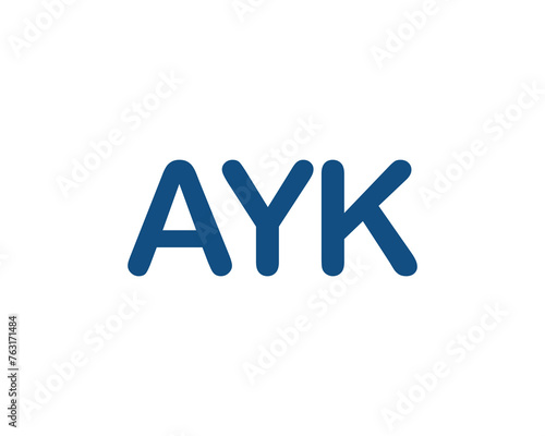 AYK Logo design vector template photo