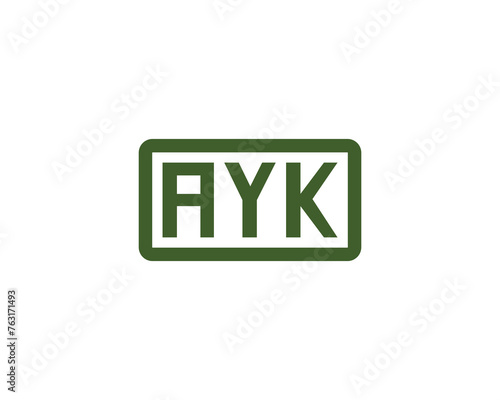 AYK Logo design vector template photo