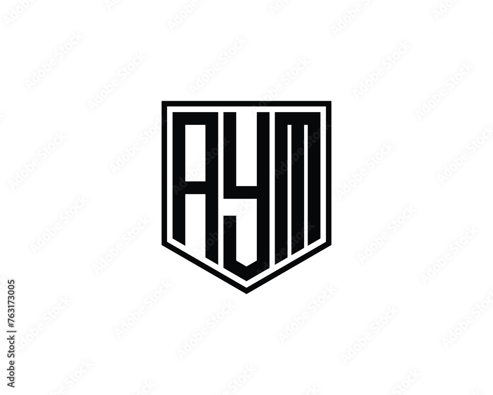 AYM Logo design vector template AYM Logo design vector template