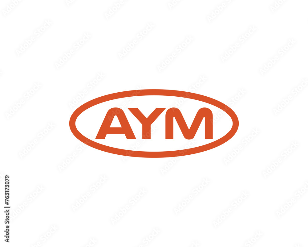 AYM Logo design vector template AYM Logo design vector template
