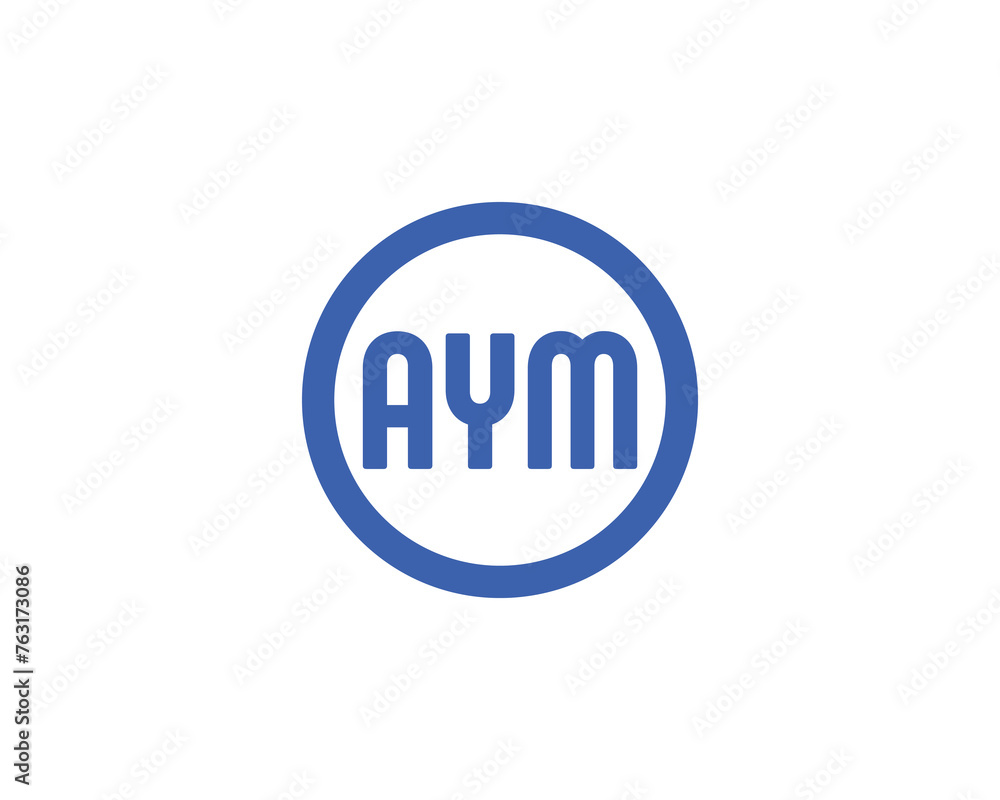 AYM Logo design vector template AYM Logo design vector template