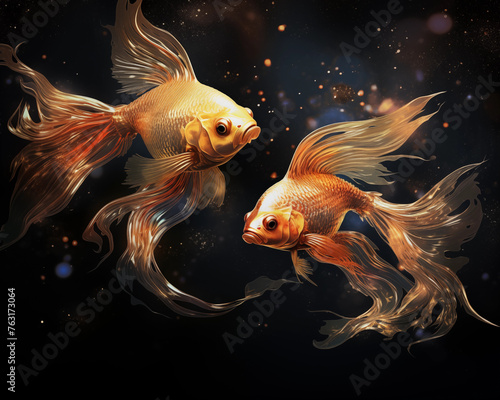 Goldfish are freshwater fish. Belongs to the carp family. It is a fish that originated in China and Japan.
 Later it was developed into a beautiful fish today.