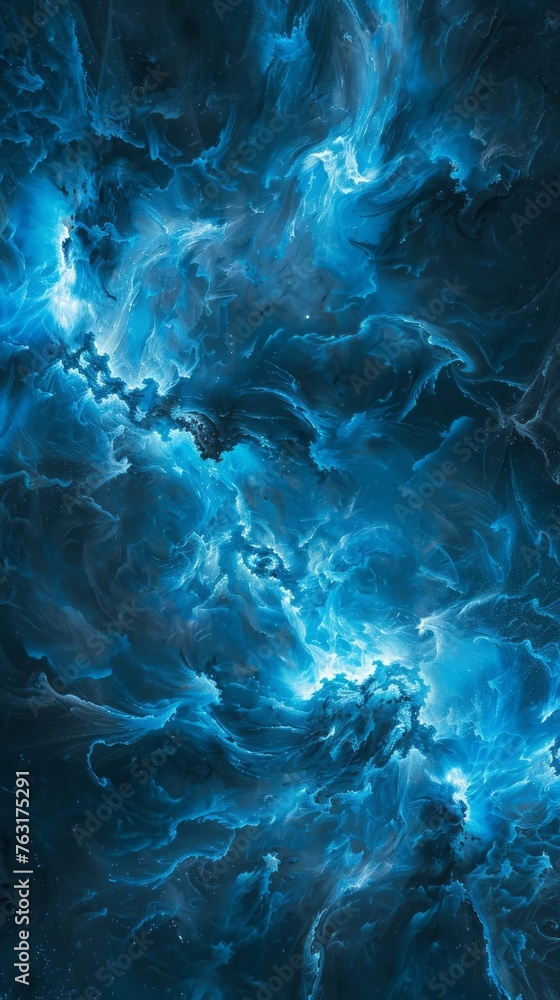 cosmic energy blue background. cosmic energy blue background.