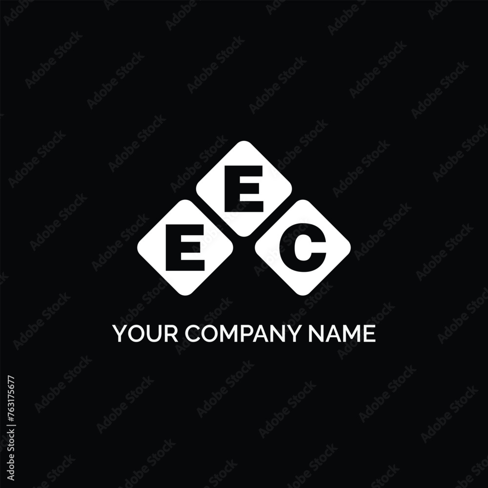 Fototapeta premium EEC letter logo design on white background. EEC logo. EEC creative initials letter Monogram logo icon concept. EEC letter design