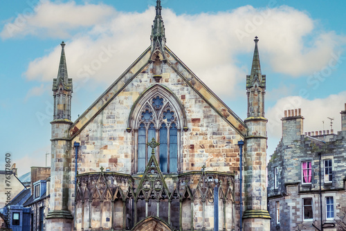 Картината върху платно View on Bedlam Theatre building in Edinburgh city, Scotland