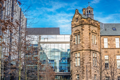 Quadro su tela Buildings in Quartermile area, former Royal Infirmary in Edinburgh city, Scotlan