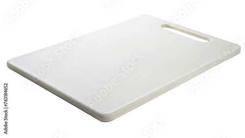 White cutting board. isolated on transparent background.